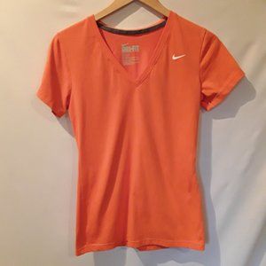 VGW Nike orange v neck top  4/16$
